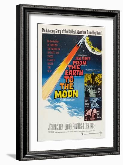 From the Earth to the Moon-null-Framed Art Print