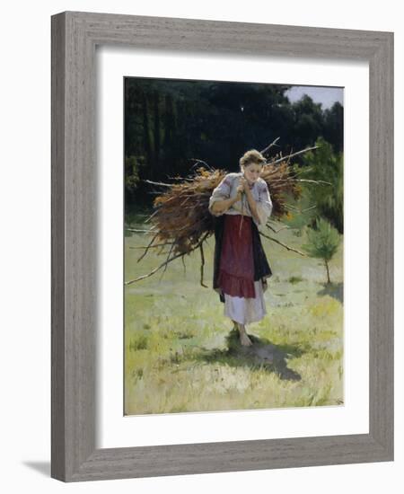 From the Forest, 1900-Nikolai Kornilovich Pimonenko-Framed Giclee Print