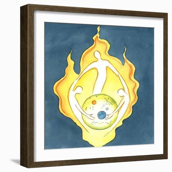 From the Heart of God Has Sprung All that Exists, 2003 (W/C on Paper)-Elizabeth Wang-Framed Giclee Print