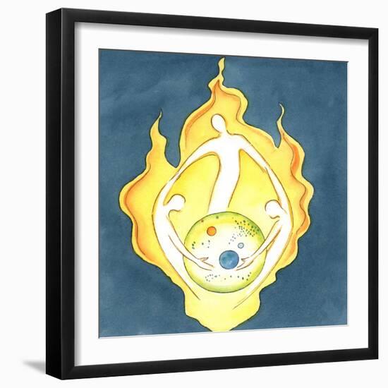 From the Heart of God Has Sprung All that Exists, 2003 (W/C on Paper)-Elizabeth Wang-Framed Giclee Print