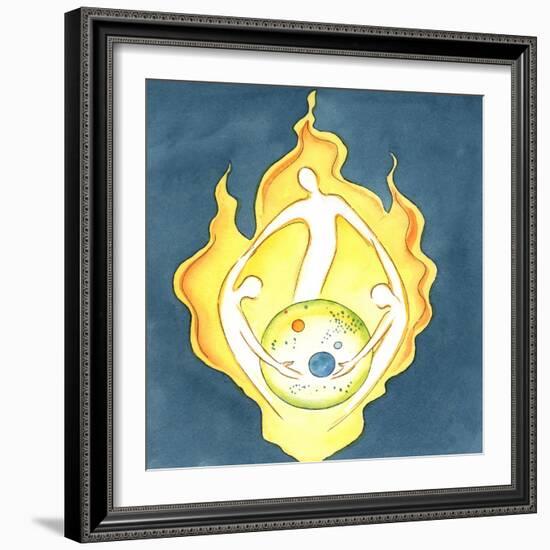 From the Heart of God Has Sprung All that Exists, 2003 (W/C on Paper)-Elizabeth Wang-Framed Giclee Print