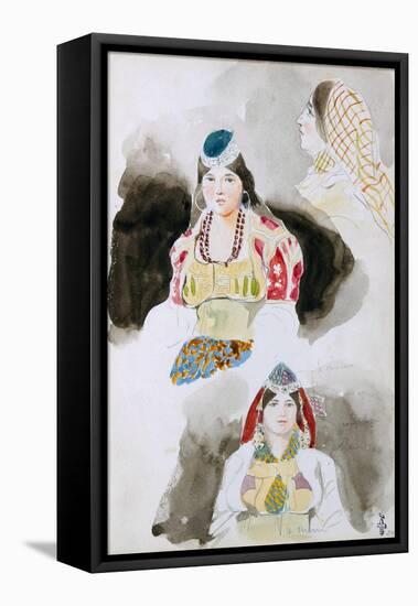 From the Moroccan Sketchbook, 1832-Eugene Delacroix-Framed Premier Image Canvas