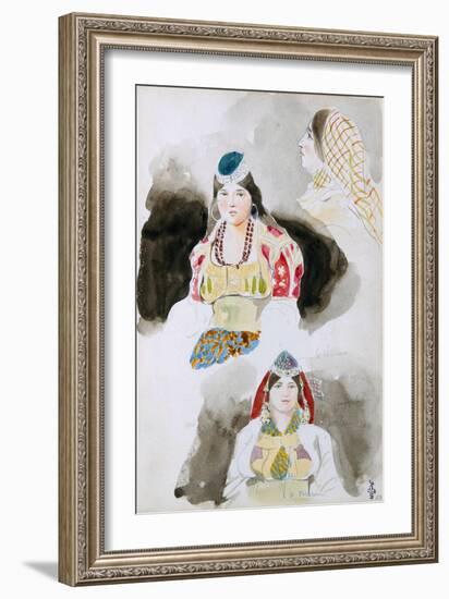 From the Moroccan Sketchbook, 1832-Eugene Delacroix-Framed Giclee Print