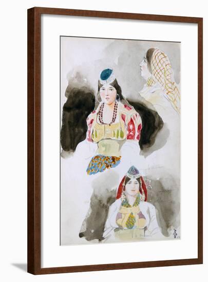 From the Moroccan Sketchbook, 1832-Eugene Delacroix-Framed Giclee Print