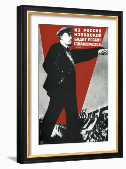 From the Nep Russia Will Come the Socialist Russia!, 1930-Gustav Klutsis-Framed Giclee Print