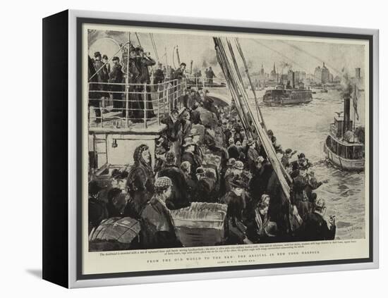 From the Old World to the New, the Arrival in New York Harbour-William Lionel Wyllie-Framed Premier Image Canvas