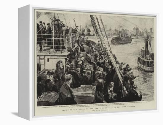 From the Old World to the New, the Arrival in New York Harbour-William Lionel Wyllie-Framed Premier Image Canvas