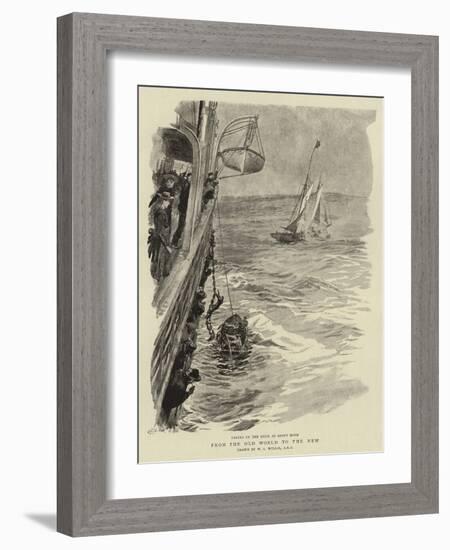 From the Old World to the New-William Lionel Wyllie-Framed Giclee Print