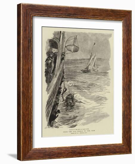 From the Old World to the New-William Lionel Wyllie-Framed Giclee Print