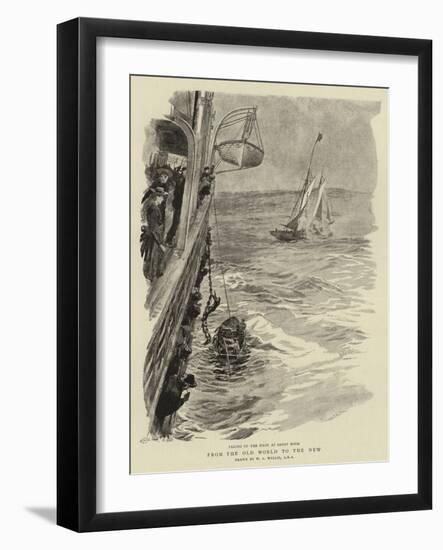 From the Old World to the New-William Lionel Wyllie-Framed Giclee Print