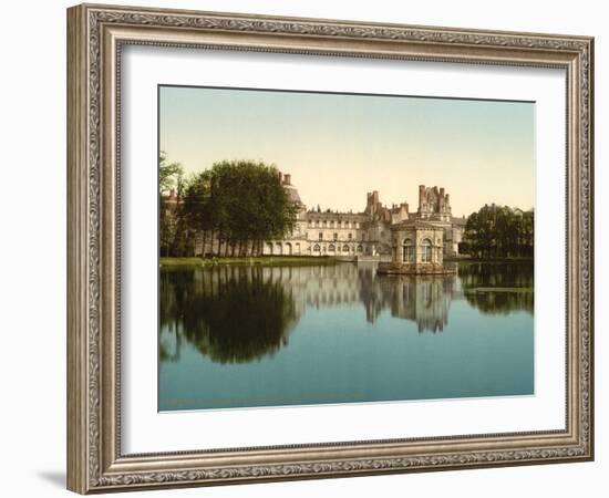 From the park, Fontainebleau Palace, France, c.1890-c.1900-null-Framed Photographic Print