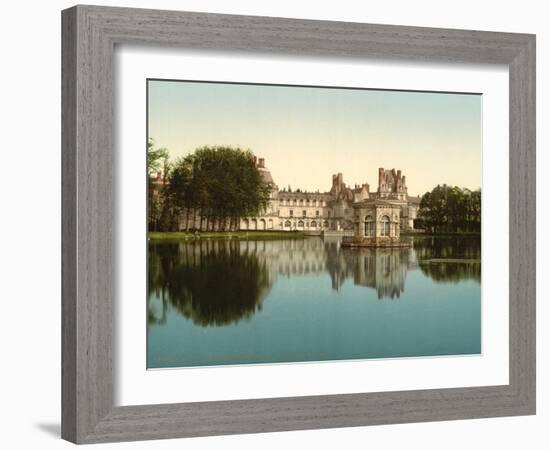 From the park, Fontainebleau Palace, France, c.1890-c.1900-null-Framed Photographic Print