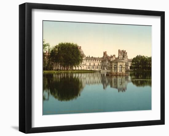 From the park, Fontainebleau Palace, France, c.1890-c.1900-null-Framed Photographic Print