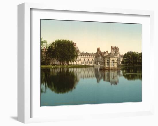 From the park, Fontainebleau Palace, France, c.1890-c.1900-null-Framed Photographic Print