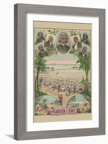 From the Plantation to the Senate-null-Framed Art Print