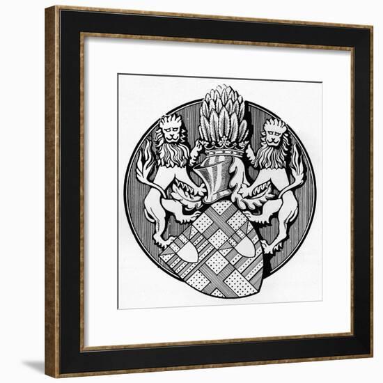 'From the Seal of the Earl Edmund de Mortimer, 1400', c1926-Herbert Norris-Framed Giclee Print