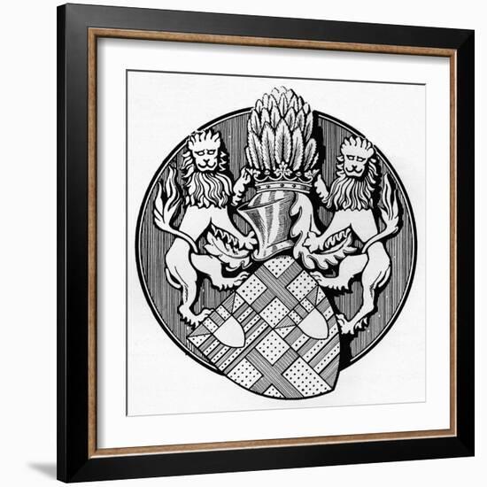 'From the Seal of the Earl Edmund de Mortimer, 1400', c1926-Herbert Norris-Framed Giclee Print