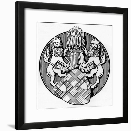 'From the Seal of the Earl Edmund de Mortimer, 1400', c1926-Herbert Norris-Framed Giclee Print