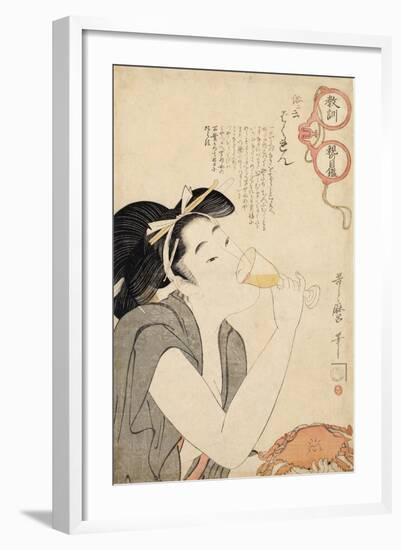 From the Series a Parent's Moralising Spectacles, 1802-Kitagawa Utamaro-Framed Giclee Print