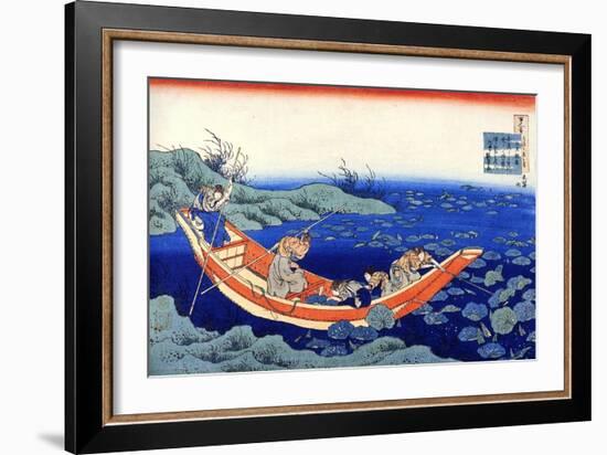 From the Series Hundred Poems by One Hundred Poets: Fumiya No Asayasu, C1830-Katsushika Hokusai-Framed Giclee Print