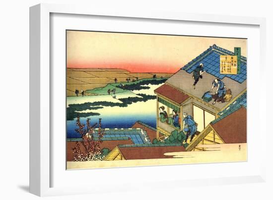 From the Series Hundred Poems by One Hundred Poets: Lady Ise, C1830-Katsushika Hokusai-Framed Giclee Print