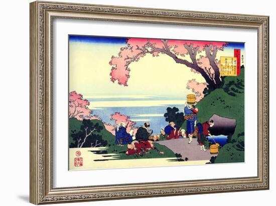 From the Series Hundred Poems by One Hundred Poets: Oe No Masafusa, C1830-Katsushika Hokusai-Framed Giclee Print