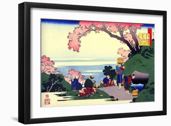 From the Series Hundred Poems by One Hundred Poets: Oe No Masafusa, C1830-Katsushika Hokusai-Framed Giclee Print