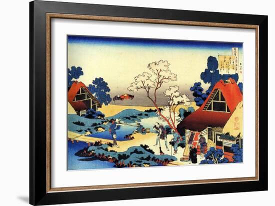 From the Series Hundred Poems by One Hundred Poets: Ono No Komachi, C1830-Katsushika Hokusai-Framed Giclee Print