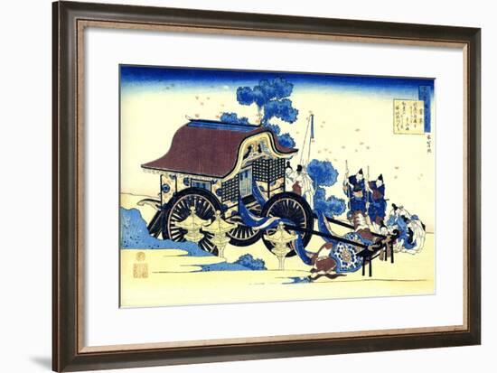 From the Series Hundred Poems by One Hundred Poets: Sugawara No Michizane, C1830-Katsushika Hokusai-Framed Giclee Print