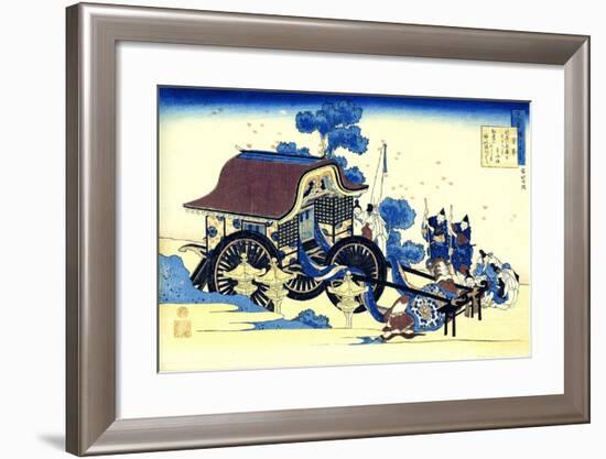 From the Series Hundred Poems by One Hundred Poets: Sugawara No Michizane, C1830-Katsushika Hokusai-Framed Giclee Print