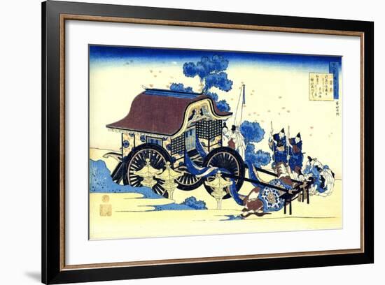 From the Series Hundred Poems by One Hundred Poets: Sugawara No Michizane, C1830-Katsushika Hokusai-Framed Giclee Print