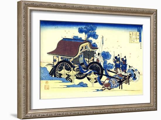 From the Series Hundred Poems by One Hundred Poets: Sugawara No Michizane, C1830-Katsushika Hokusai-Framed Giclee Print