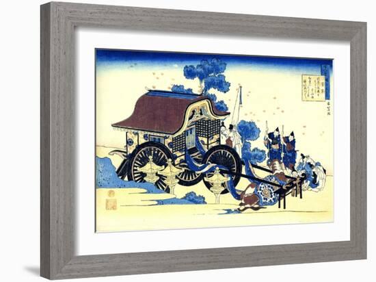 From the Series Hundred Poems by One Hundred Poets: Sugawara No Michizane, C1830-Katsushika Hokusai-Framed Giclee Print