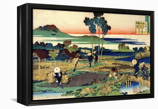 From the Series Hundred Poems by One Hundred Poets: Tenchi Tenno, C1830-Katsushika Hokusai-Framed Premier Image Canvas