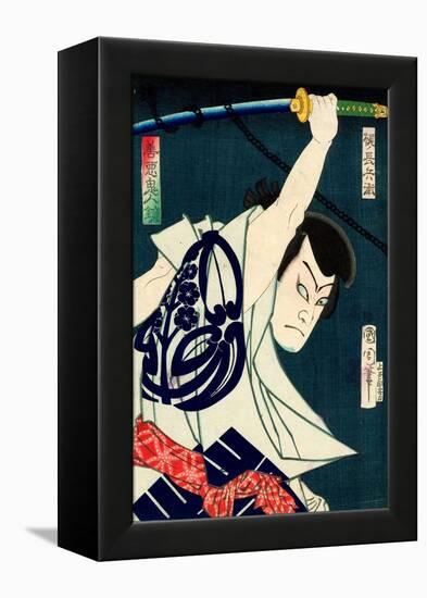 From the Series Mirror of Demonic People, Good and Evil-Kunichika toyohara-Framed Premier Image Canvas