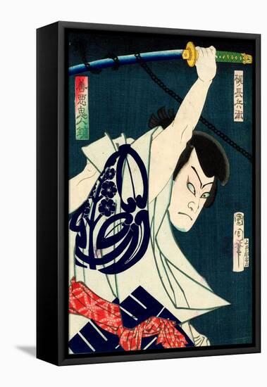 From the Series Mirror of Demonic People, Good and Evil-Kunichika toyohara-Framed Premier Image Canvas