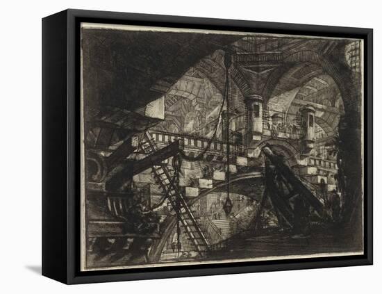 From the Series the Imaginary Prisons (Le Carceri D'invenzione) Par Piranesi, Giovanni Battista (17-Giovanni Battista Piranesi-Framed Premier Image Canvas