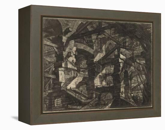 From the Series the Imaginary Prisons (Le Carceri D'invenzione) Par Piranesi, Giovanni Battista (17-Giovanni Battista Piranesi-Framed Premier Image Canvas