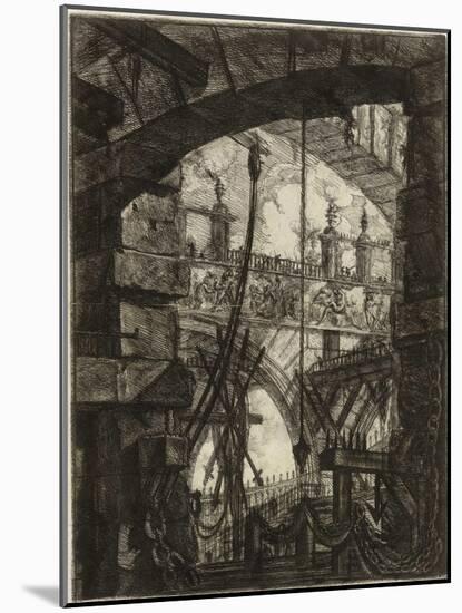 From the Series the Imaginary Prisons (Le Carceri D'invenzione) Par Piranesi, Giovanni Battista (17-Giovanni Battista Piranesi-Mounted Giclee Print