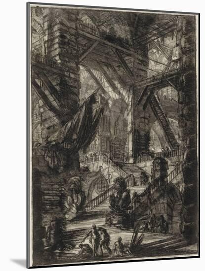 From the Series the Imaginary Prisons (Le Carceri D'invenzione) Par Piranesi, Giovanni Battista (17-Giovanni Battista Piranesi-Mounted Giclee Print