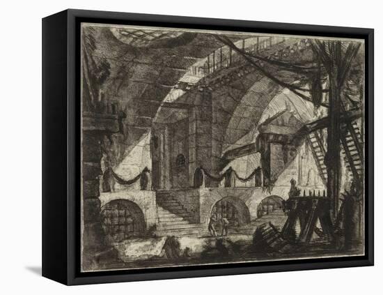 From the Series the Imaginary Prisons (Le Carceri D'invenzione) Par Piranesi, Giovanni Battista (17-Giovanni Battista Piranesi-Framed Premier Image Canvas