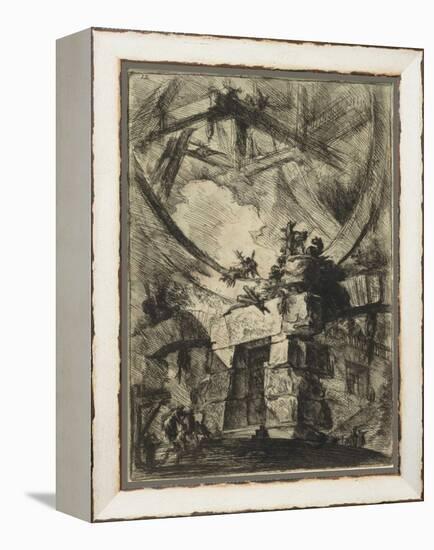 From the Series the Imaginary Prisons (Le Carceri D'invenzione) Par Piranesi, Giovanni Battista (17-Giovanni Battista Piranesi-Framed Premier Image Canvas