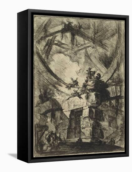 From the Series the Imaginary Prisons (Le Carceri D'invenzione) Par Piranesi, Giovanni Battista (17-Giovanni Battista Piranesi-Framed Premier Image Canvas