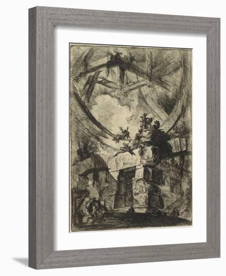 From the Series the Imaginary Prisons (Le Carceri D'invenzione) Par Piranesi, Giovanni Battista (17-Giovanni Battista Piranesi-Framed Giclee Print