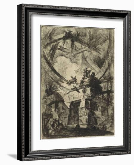 From the Series the Imaginary Prisons (Le Carceri D'invenzione) Par Piranesi, Giovanni Battista (17-Giovanni Battista Piranesi-Framed Giclee Print