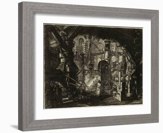 From the Series the Imaginary Prisons (Le Carceri D'invenzione) Par Piranesi, Giovanni Battista (17-Giovanni Battista Piranesi-Framed Giclee Print