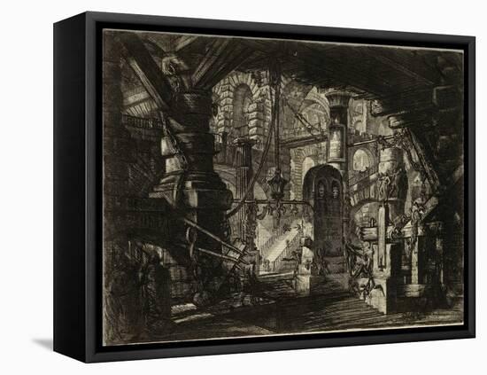 From the Series the Imaginary Prisons (Le Carceri D'invenzione) Par Piranesi, Giovanni Battista (17-Giovanni Battista Piranesi-Framed Premier Image Canvas