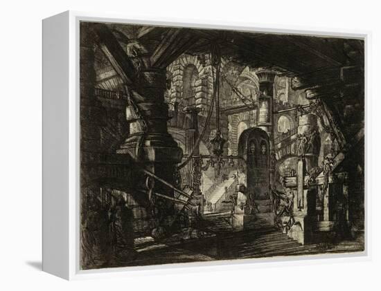 From the Series the Imaginary Prisons (Le Carceri D'invenzione) Par Piranesi, Giovanni Battista (17-Giovanni Battista Piranesi-Framed Premier Image Canvas