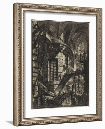 From the Series the Imaginary Prisons (Le Carceri D'invenzione) Par Piranesi, Giovanni Battista (17-Giovanni Battista Piranesi-Framed Giclee Print