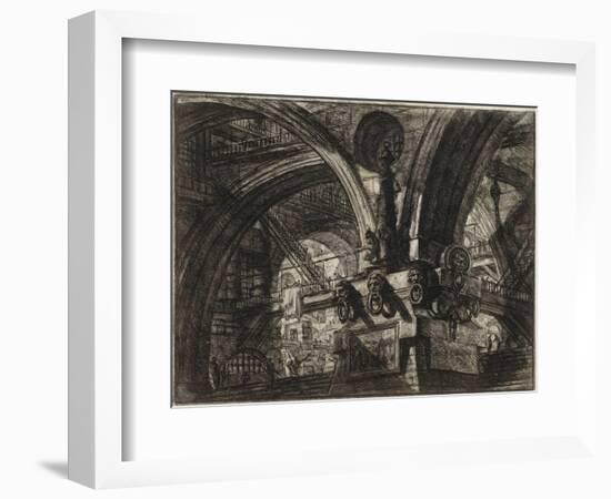 From the Series the Imaginary Prisons (Le Carceri D'invenzione) Par Piranesi, Giovanni Battista (17-Giovanni Battista Piranesi-Framed Giclee Print